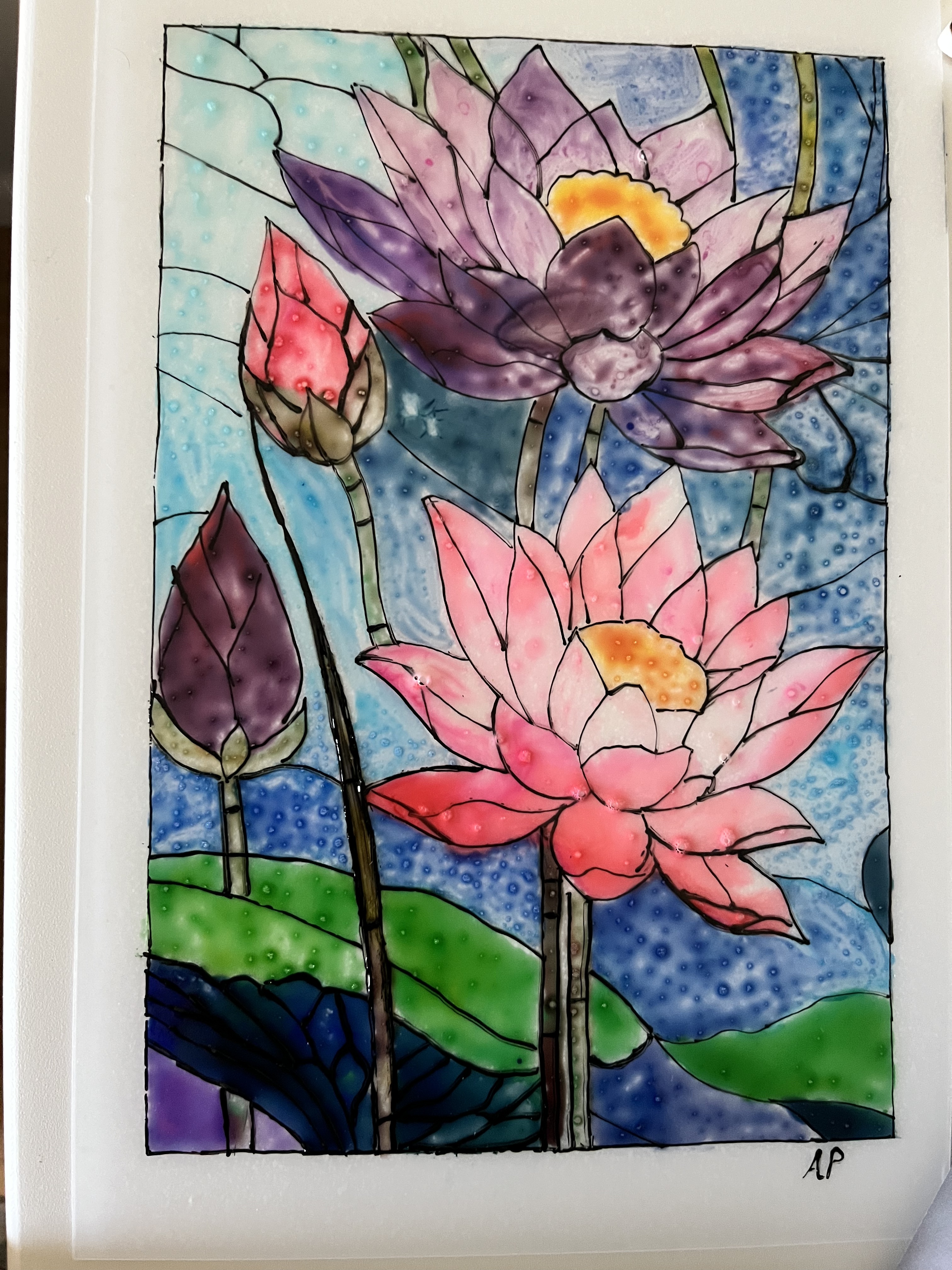 Noob glass painting